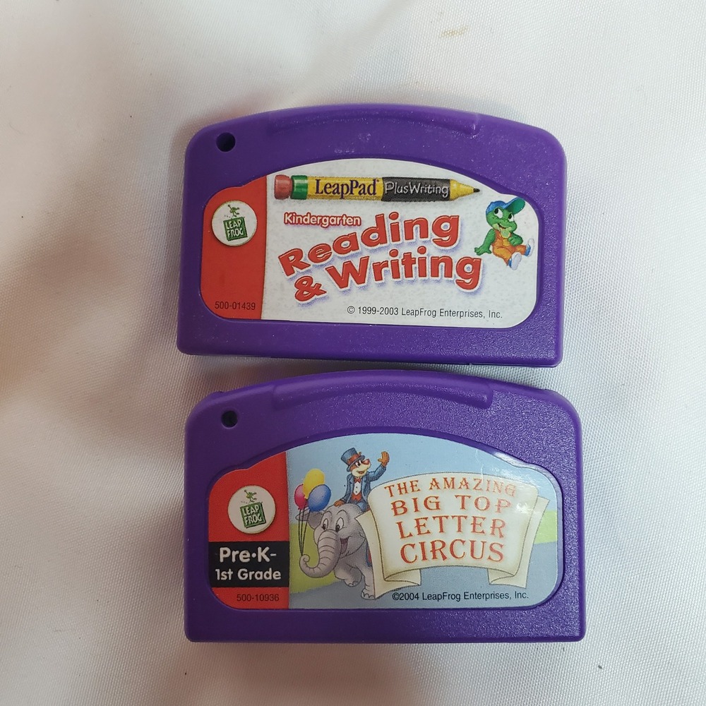 LeapFrog LeapPad Plus Writing Cartridges Reading Writing Big Top Letter Circus